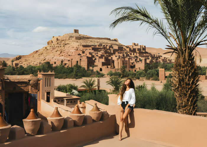 Spectacular views of the High Atlas Mountains on a 3-day Marrakech to Fes desert tour